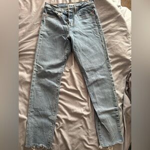 Levi's Light Blue Ankle & Cropped Jeans